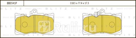 Колодки тормозные дисковые передние lexus gs 05- BLITZ BB0341P  для Разные, BLITZ, BB0341P