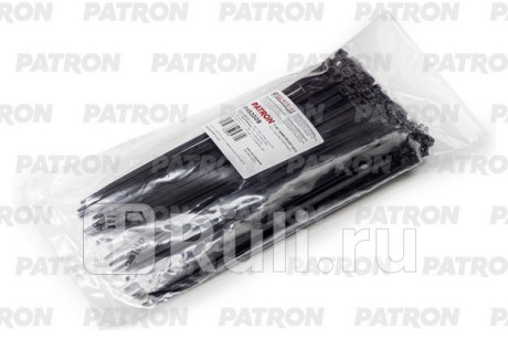Комплект пластиковых хомутов 4.5 х 200 мм, 100 шт, нейлон, черные PATRON P45200B  для Разные, PATRON, P45200B