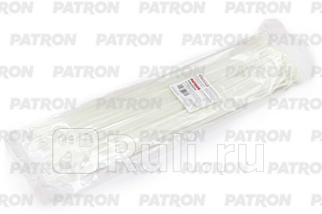 Комплект пластиковых хомутов 4.8 х 400 мм, 100 шт, нейлон, белые PATRON P48400W  для Разные, PATRON, P48400W