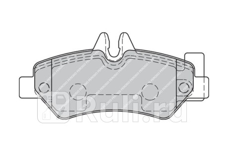 FVR1780 - Колодки тормозные дисковые задние (FERODO) Mercedes Sprinter 906 (2006-2013) для Mercedes Sprinter 906 (2006-2013), FERODO, FVR1780