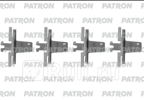 Комплект монтажный тормозных колодок дисковых vw: touareg 10-, touareg 02-06 PATRON PSRK1221  для Разные, PATRON, PSRK1221